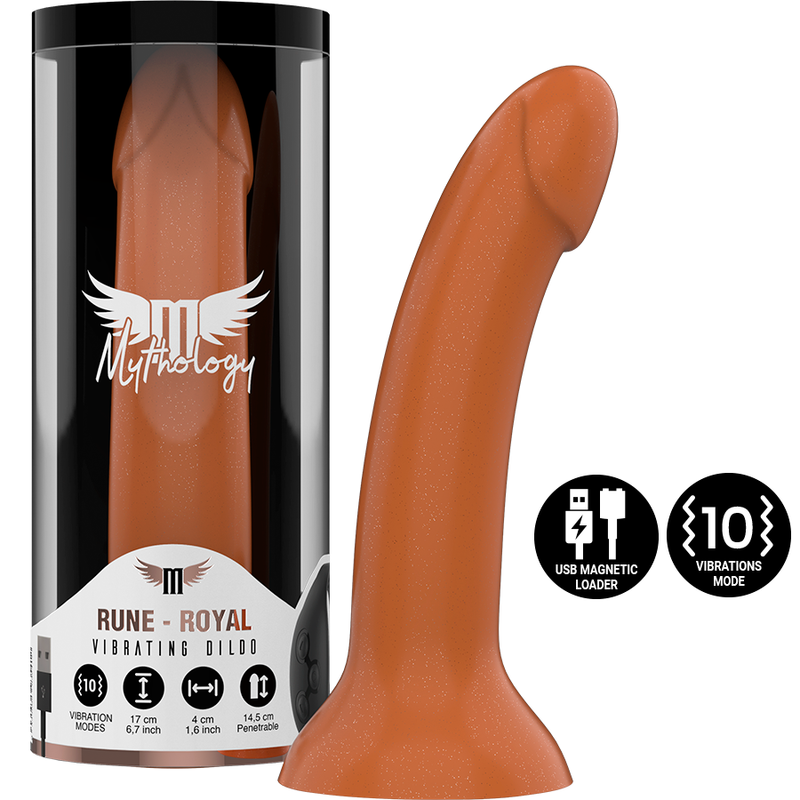 MITOLOGIA - RUNE ROYAL DILDO M - VIBRADOR COMPATÍVEL COM TECNOLOGIA WIRELESS WATCHME