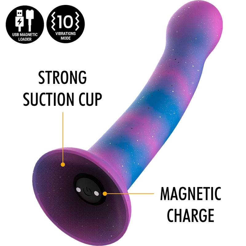 MITOLOGIA - DION GALACTIC DILDO S - VIBRADOR COMPATÍVEL COM TECNOLOGIA WIRELESS WATCHME