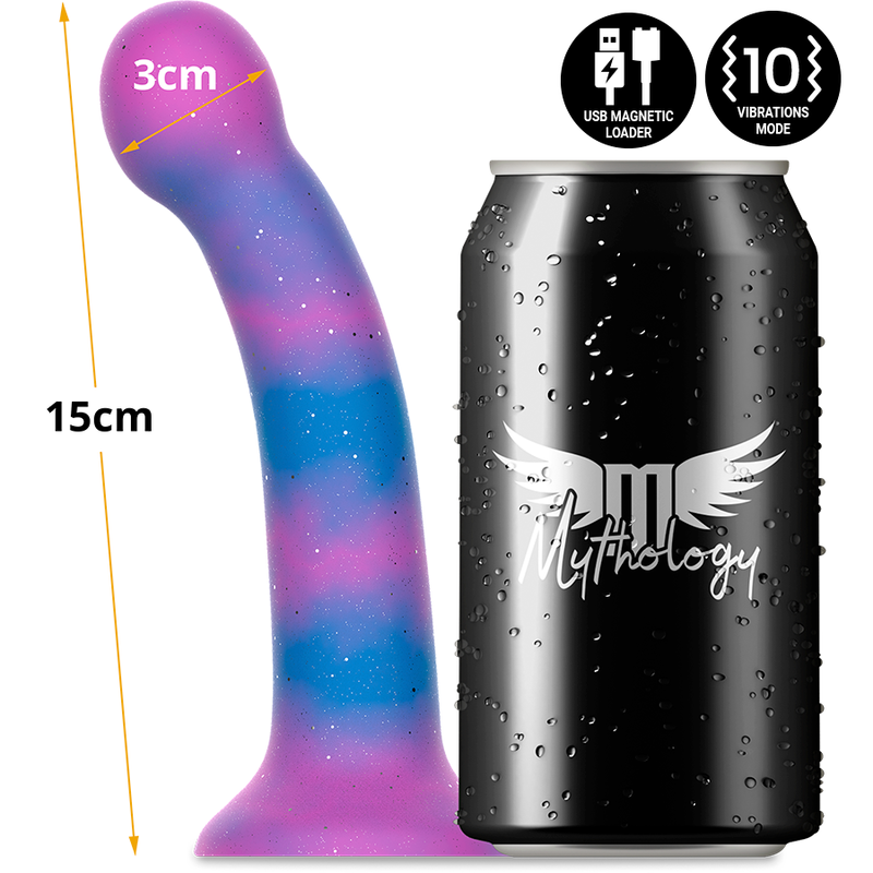 MITOLOGIA - DION GALACTIC DILDO S - VIBRADOR COMPATÍVEL COM TECNOLOGIA WIRELESS WATCHME