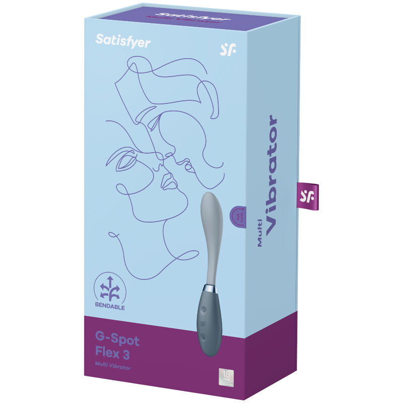 SATISFYER - G-SPOT FLEX 3 MULTI VIBRADOR CINZA