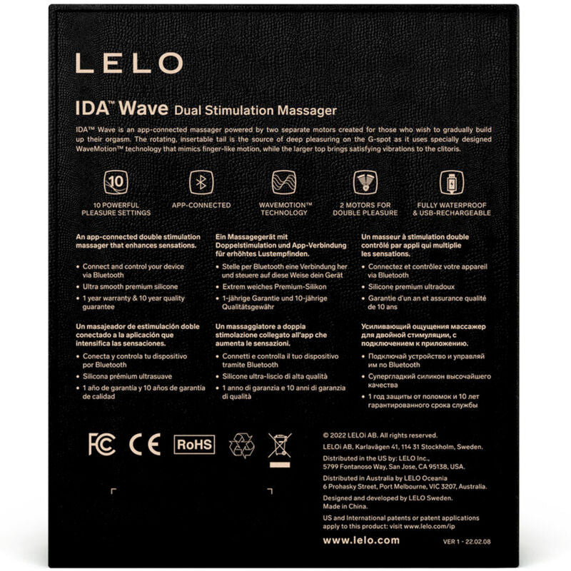 LELO - MASSAGEADOR PARA CASAIS IDA WAVE CORAL