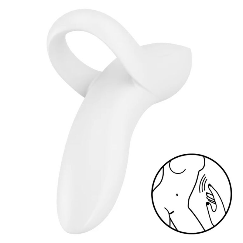 SATISFYER - BOLD LOVER DEDAL VIBRANTE BRANCO