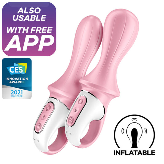 SATISFYER - BOMBA DE AR ​​BOOTY 5+ VIBRADOR ANAL INFLÁVEL ROSA