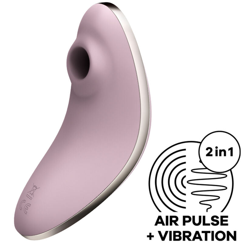 SATISFYER - VULVA LOVER 1 STIMULATOR AND VIBRATOR BLUE