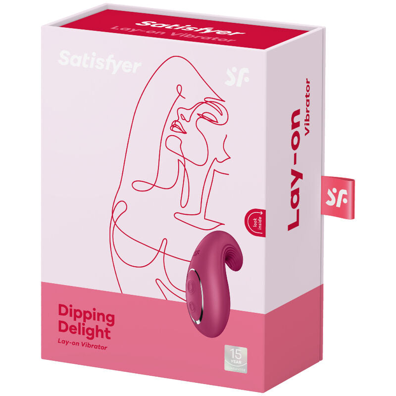 SATISFYER - VIBRADOR DIPPING DELIGHT LAY-ON AZUL