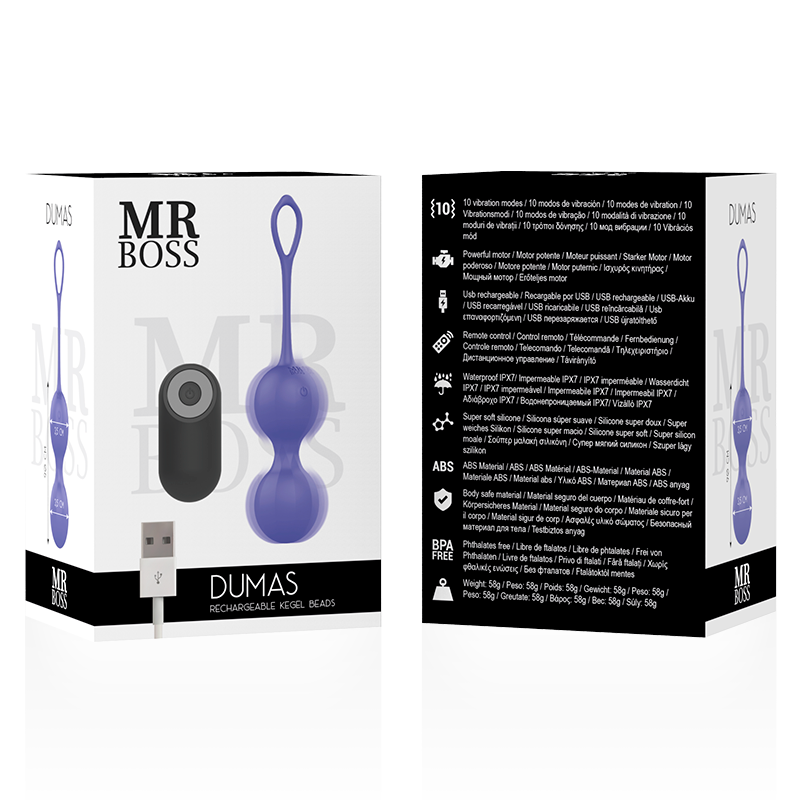 MR BOSS - DUMAS KEGEL BOLAS VIBRATÓRIAS CONTROLE REMOTO