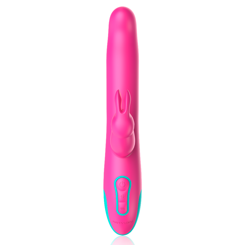 HAPPY LOKY - PLUTO RABBIT VIBRATOR &amp; ROTATOR COMPATIBLE WITH WATCHME WIRELESS TECHNOLOGY