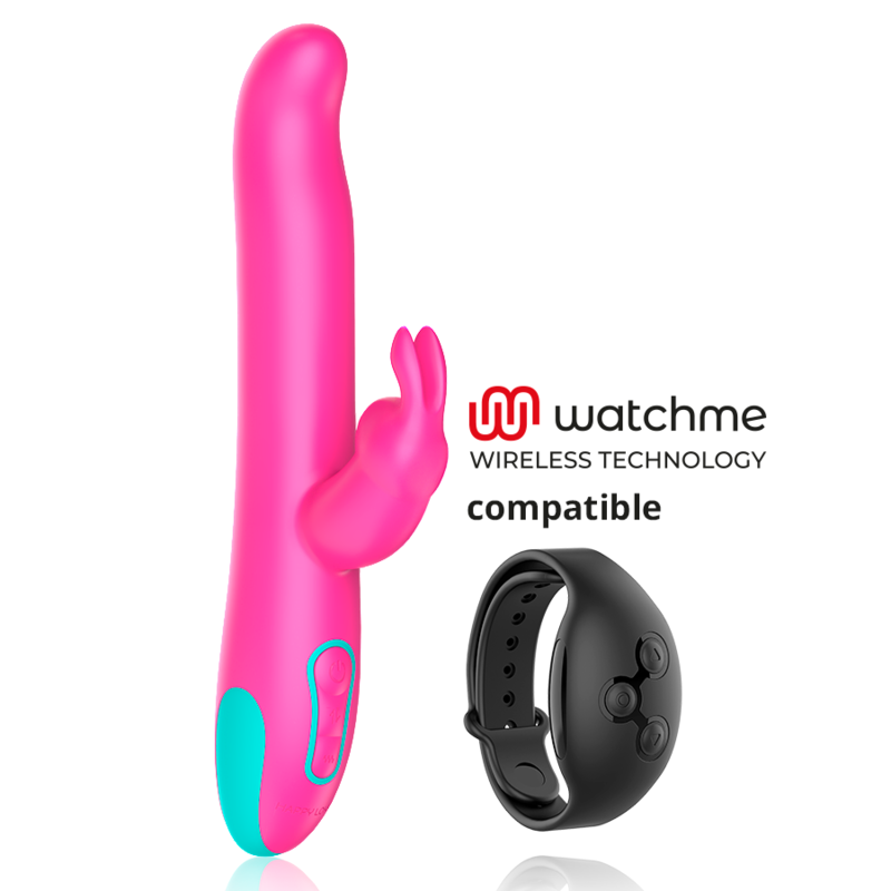 HAPPY LOKY - PLUTO RABBIT VIBRATOR &amp; ROTATOR COMPATIBLE WITH WATCHME WIRELESS TECHNOLOGY