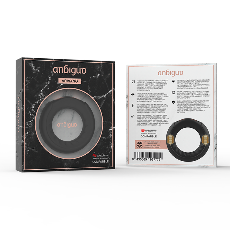 ANBIGUO - ADRIANO VIBRATING RING COMPATIBLE WITH WATCHME WIRELESS TECHNOLOGY