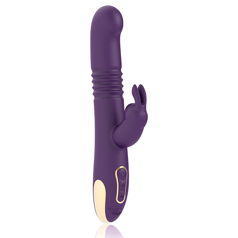 TREASURE - BASTIAN RABBIT PARA CIMA E PARA BAIXO, ROTATOR E VIBRADOR COMPATÍVEL COM TECNOLOGIA WIRELESS WATCHME