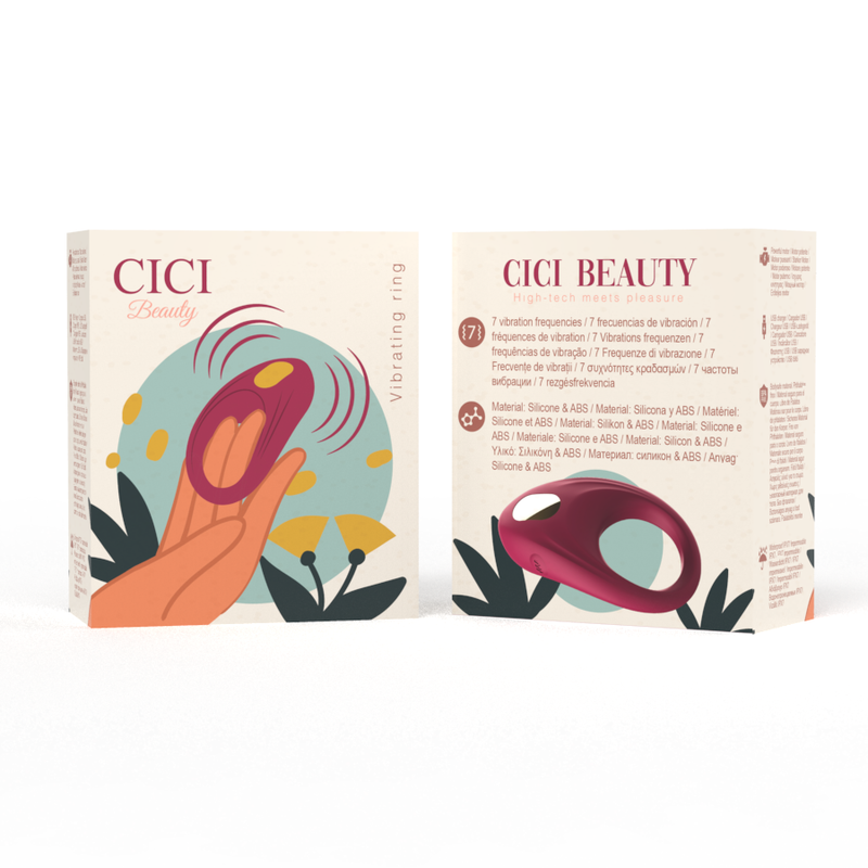 CICI BEAUTY - ANEL VIBRATÓRIO DE SILICONE PREMIUM