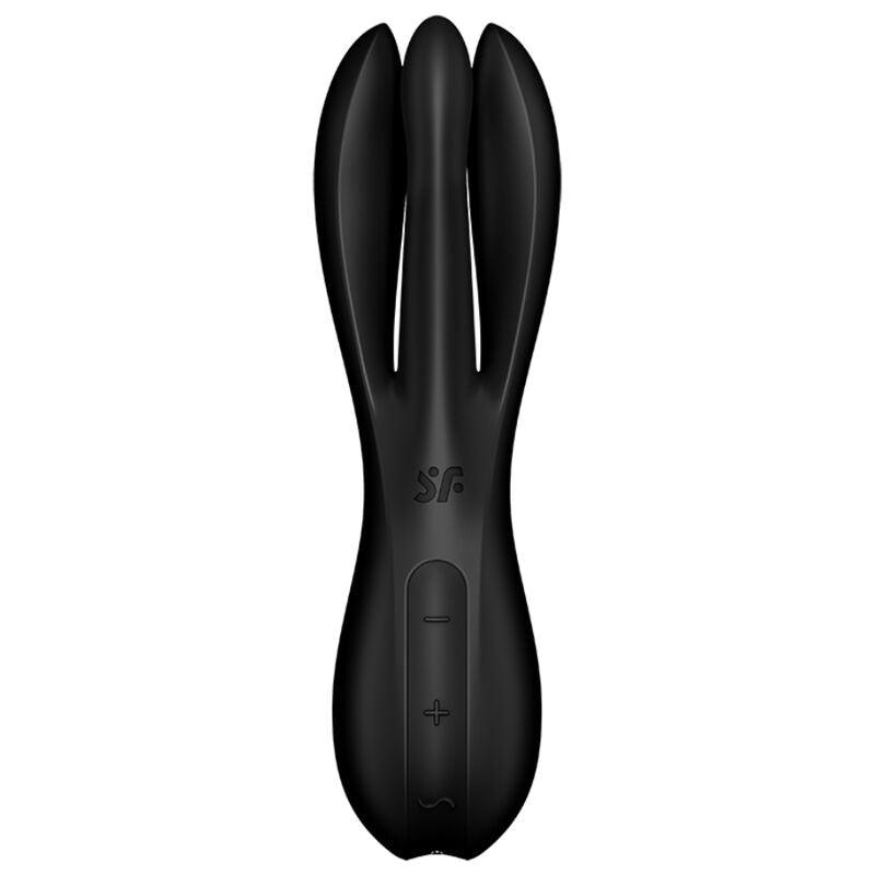 SATISFYER - VIBRADOR THREESOME 2 PRETO