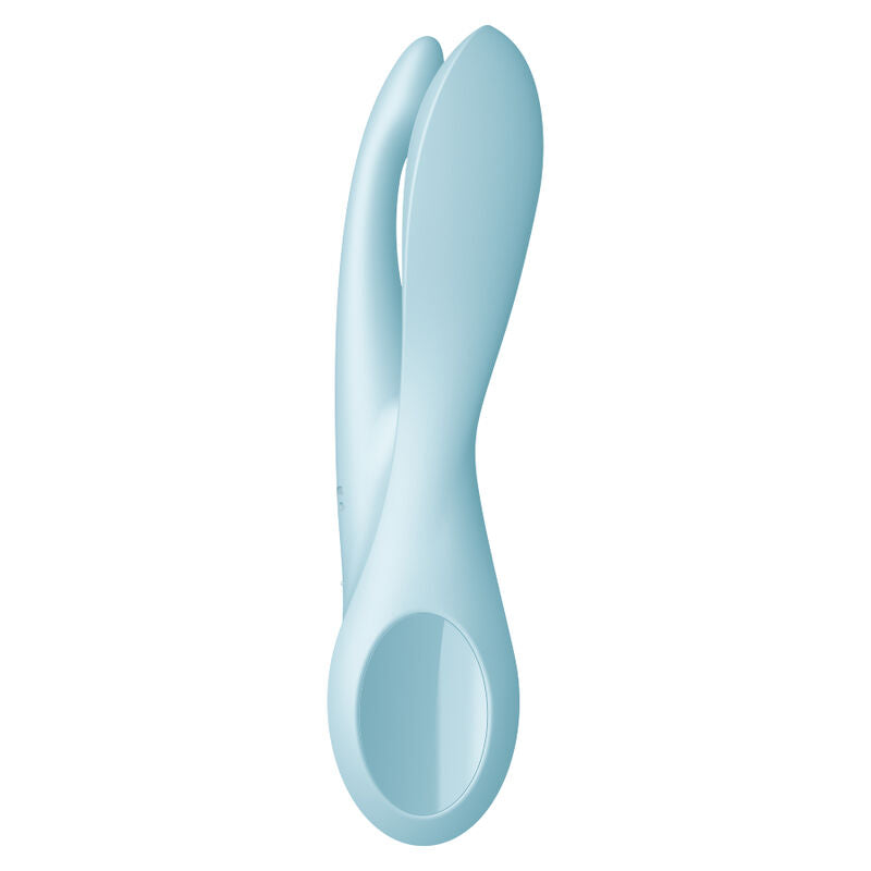 SATISFYER - TRÊS 1 VIBRADOR AZUL