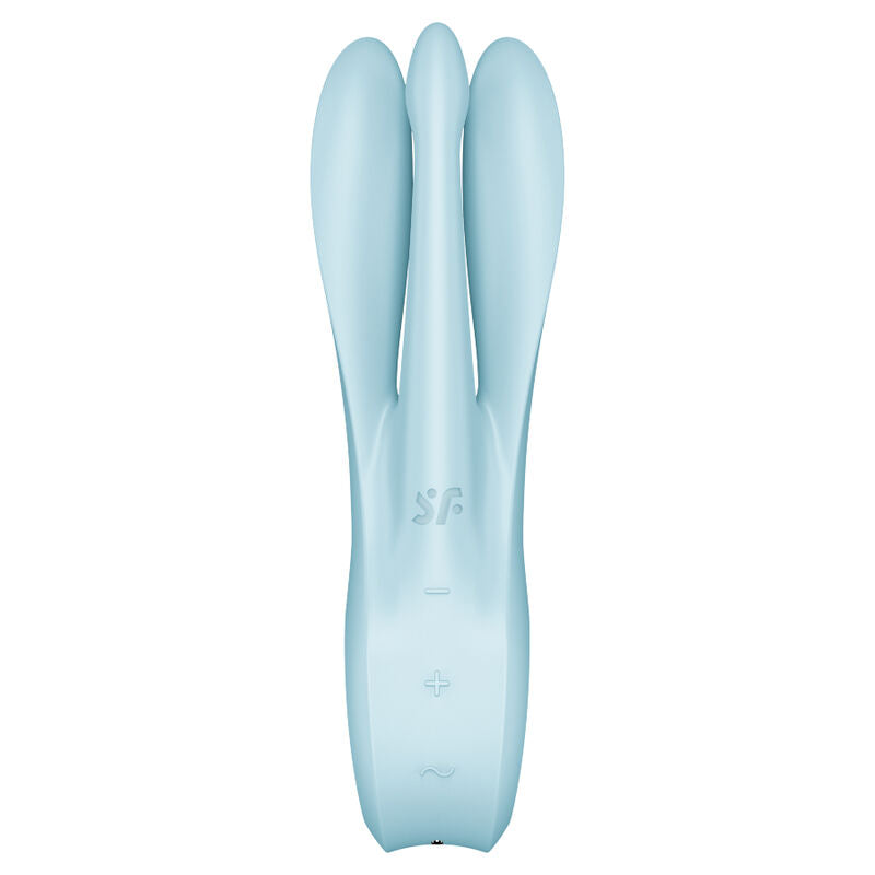 SATISFYER - TRÊS 1 VIBRADOR AZUL