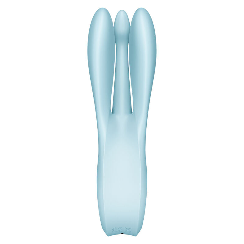 SATISFYER - TRÊS 1 VIBRADOR AZUL