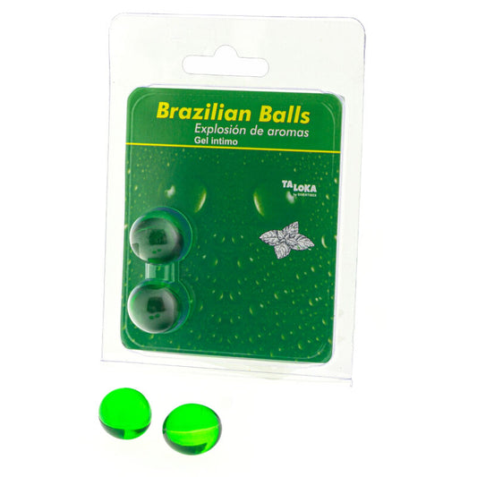 TALOKA - BOLINHAS BRASILEIRAS GEL ÍNTIMO MENTA 2 BOLINHAS