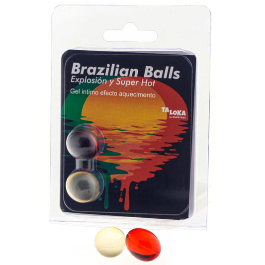 TALOKA - BOLAS BRASILEIRAS GEL EXCITING EFEITO SUPER QUENTE 2 BOLAS