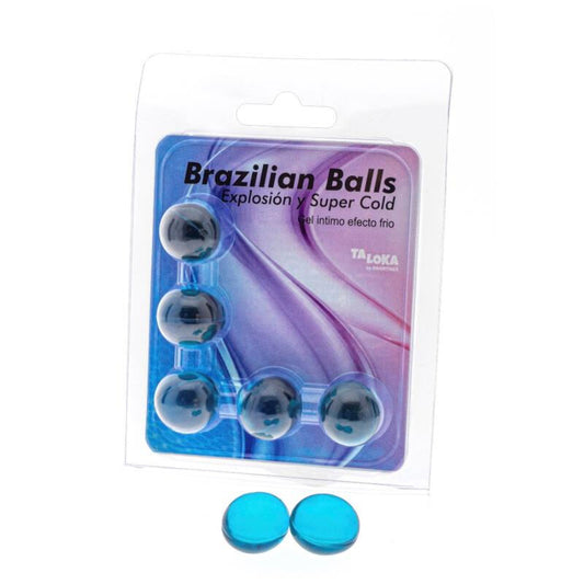 TALOKA - BOLAS BRASILEIRAS GEL EFEITO FRIO EXCITANTES 5 BOLAS