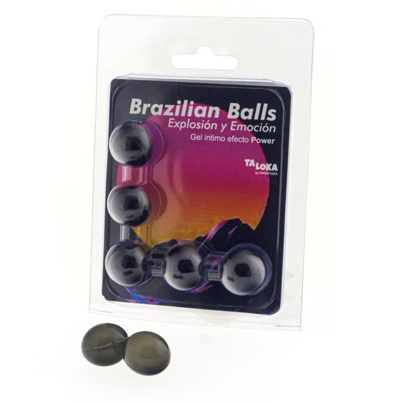 TALOKA - BOLINHAS BRASILEIRAS GEL EFEITO PODER EXCITANTES 5 BOLAS