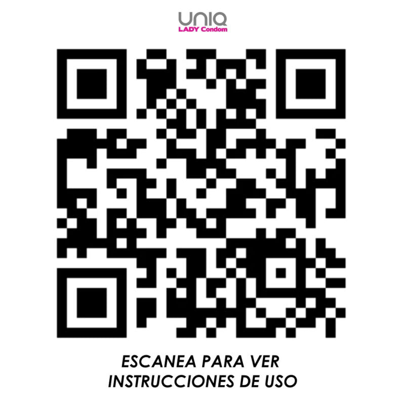 UNIQ - PRESERVATIVO FEMININO SEM LÁTEX COM CINTO-LIGA 3 UNIDADES