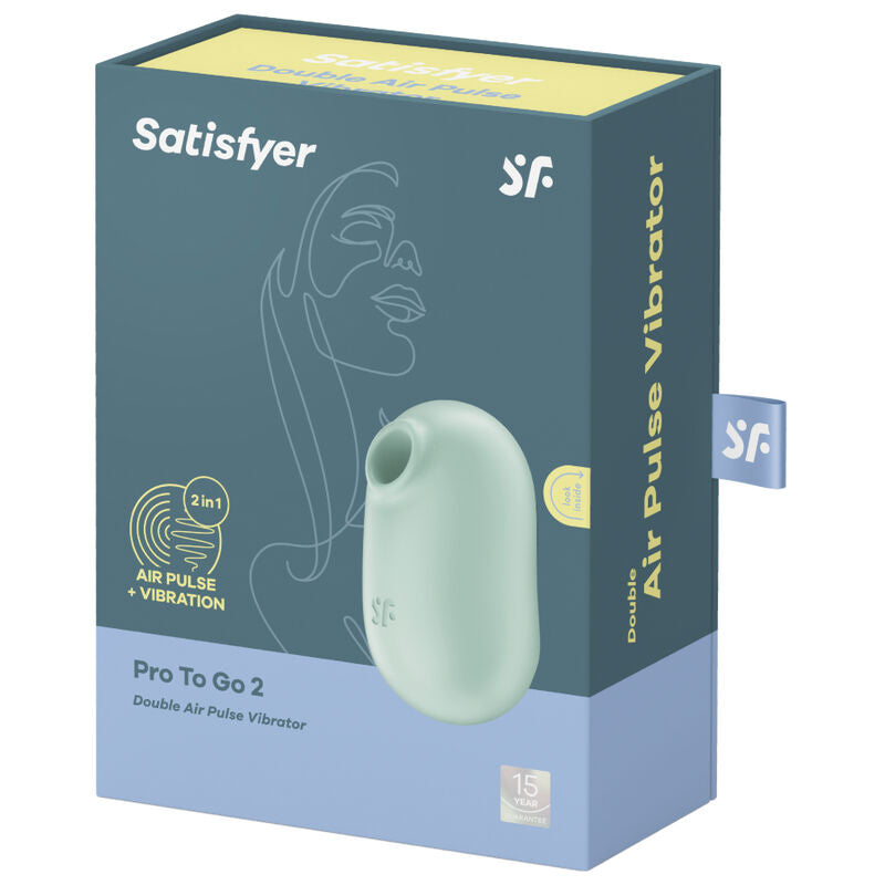 SATISFYER - PRO TO GO 2 VIBRADOR E ESTIMULADOR DUPLO VIOLETA