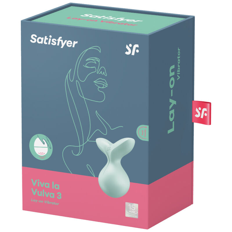 SATISFYER - VIVA LA VULVA 3 VIBRATOR LAY-ON GREEN