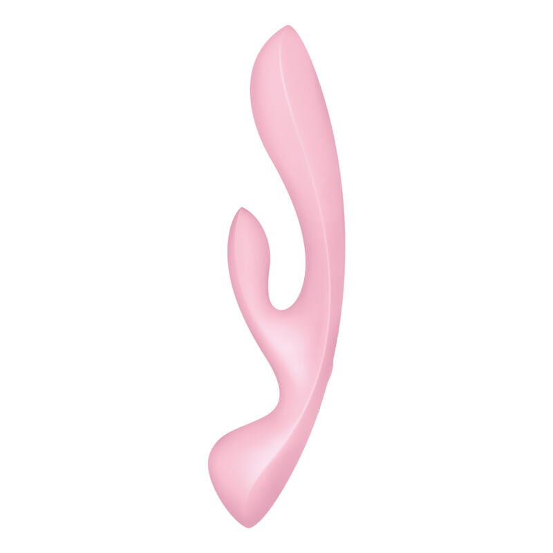 SATISFYER - VIBRADOR HÍBRIDO TRIPLE OH ROSA