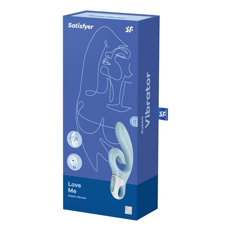 SATISFYER - VIBRADOR LOVE ME BLUE RABBIT