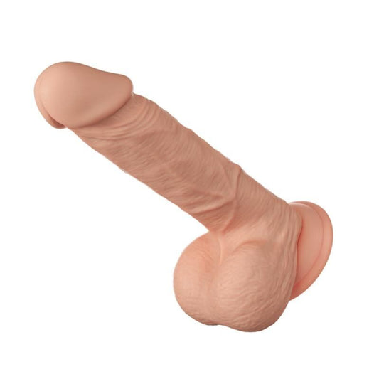 BAILE - LINDO ENCONTRO BAHAMUT DILDO REALISTA FLEXÍVEL 21,8 CM NATURAL