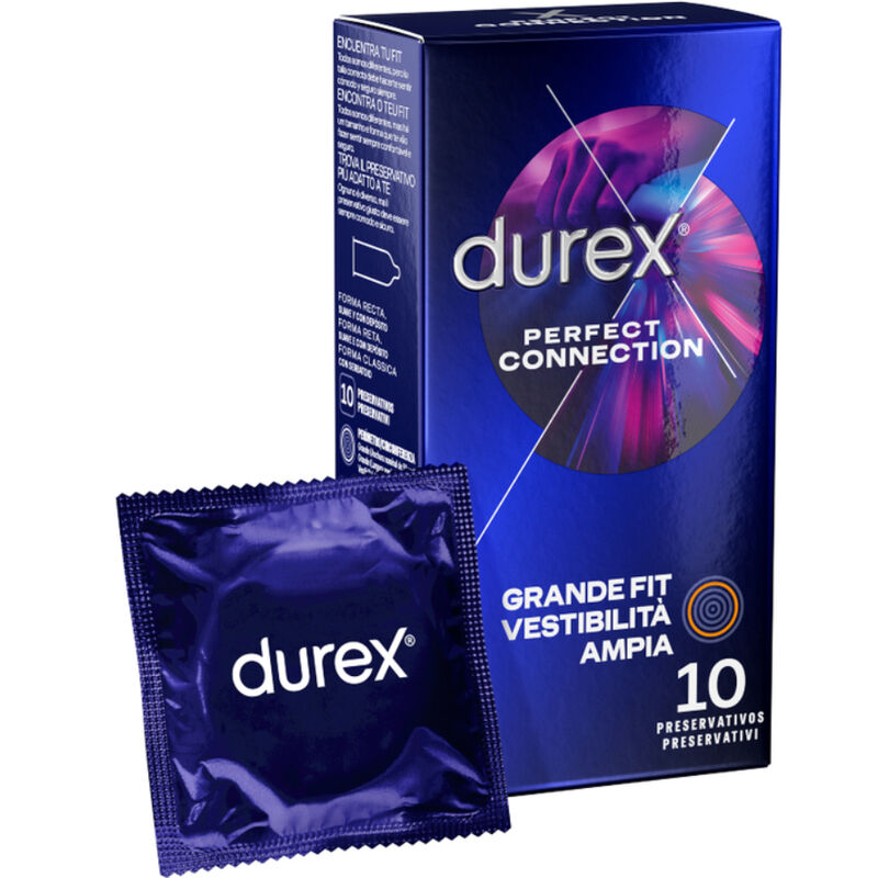 DUREX - PERFECT CONNECTION LUBRIFICAÇÃO EXTRA SILICONE 10 UNIDADES