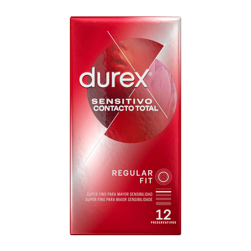 DUREX - SENSITIVO CONTACTO TOTAL 12 UNIDADES