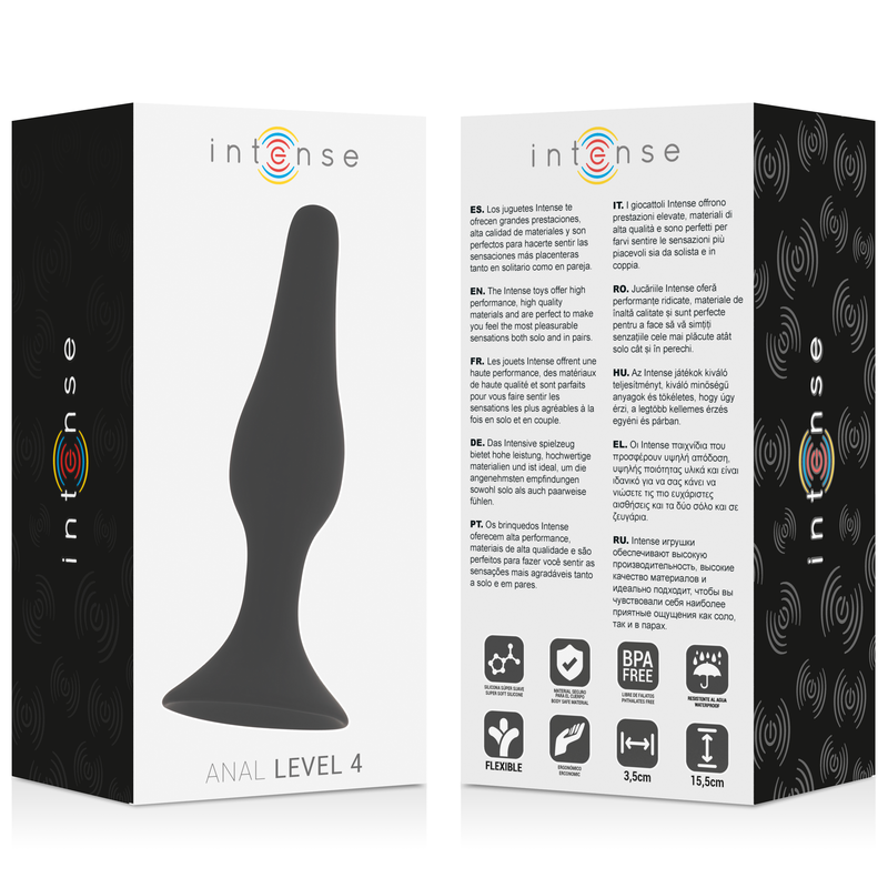 INTENSE - ANAL LEVEL 4 15.5CM BLACK