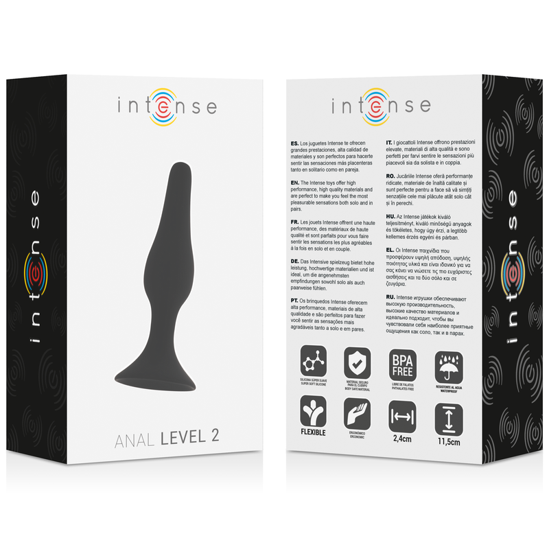 INTENSO - ANAL NÍVEL 2 11,5CM PRETO