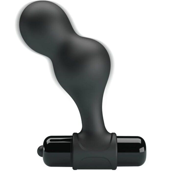 MR PLAY - PLUG ANAL VIBRANTE DE SILICONE PRETO