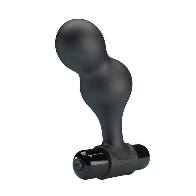 MR PLAY - PLUG ANAL VIBRANTE DE SILICONE PRETO