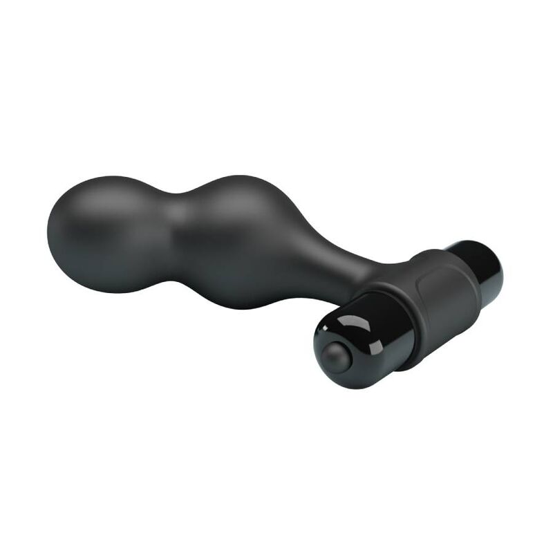 MR PLAY - PLUG ANAL VIBRANTE DE SILICONE PRETO