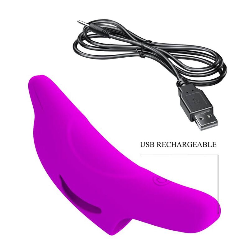 PRETTY LOVE - DELPHINI POWERFUL PURPLE FINGER STIMULATOR