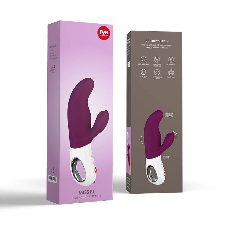 FUN FACTORY - MISS BI DUAL VIBRADOR UVA BRANCO