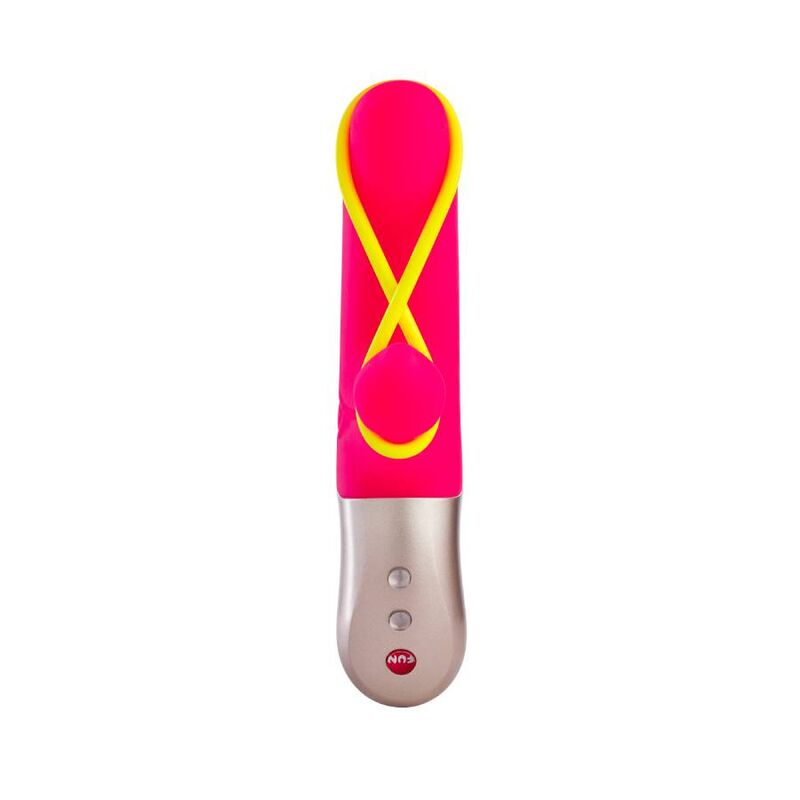 FUN FACTORY - AMORINO MINI VIBRADOR ROSA E AMARELO NEON