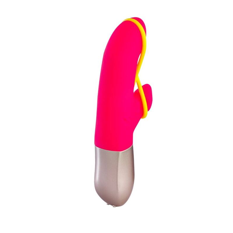 FUN FACTORY - AMORINO MINI VIBRADOR ROSA E AMARELO NEON