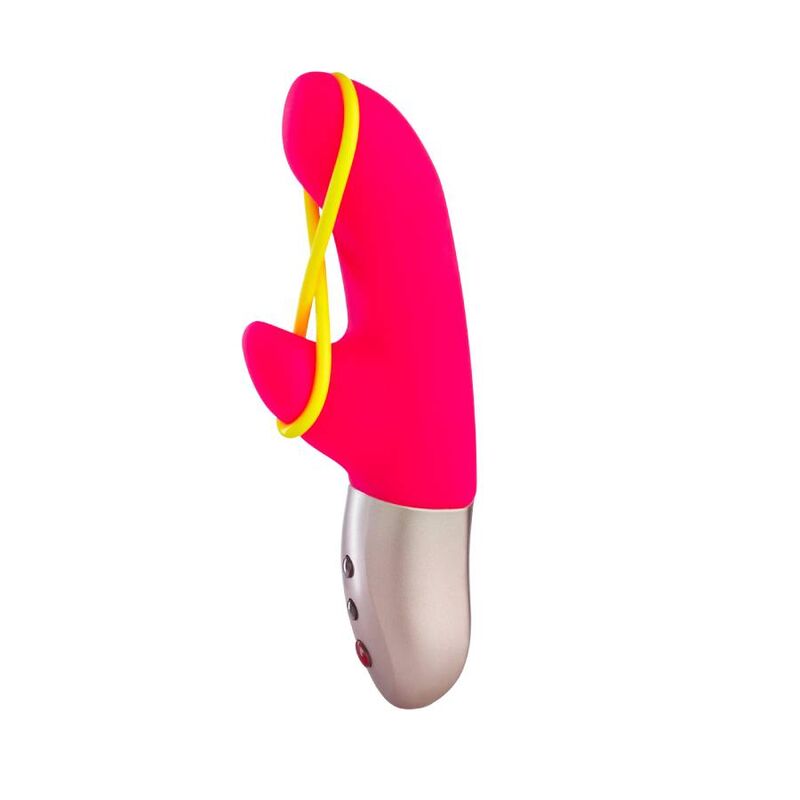 FUN FACTORY - AMORINO MINI VIBRADOR ROSA E AMARELO NEON