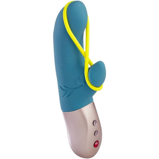 FUN FACTORY - AMORINO MINI VIBRATOR PETROL &amp; NEON YELLOW