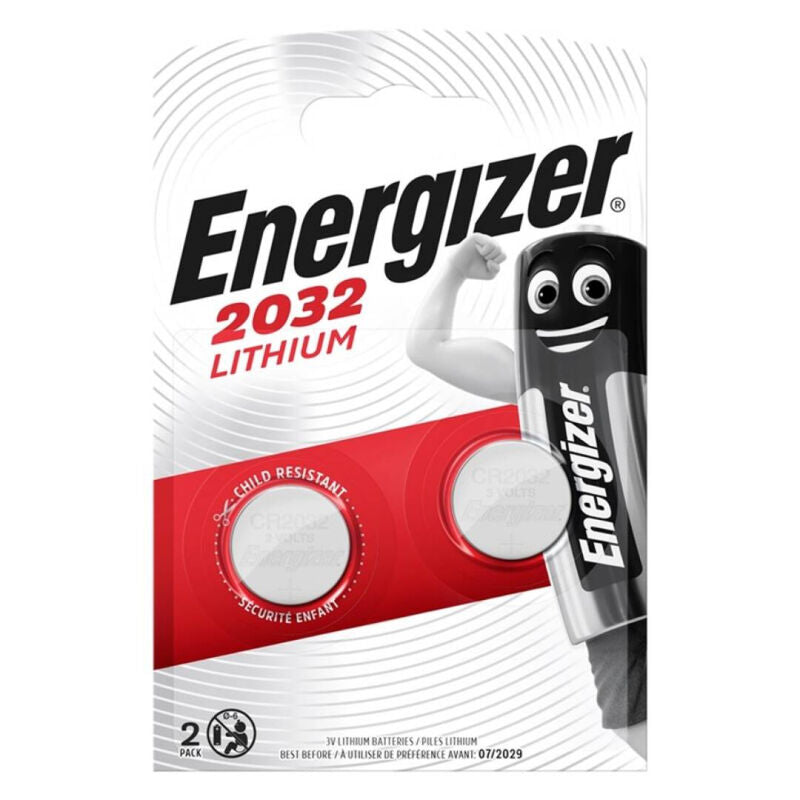 ENERGIZER - CR2032 3V BLISTER DE CÉLULA BOTÃO DE LÍTIO*2