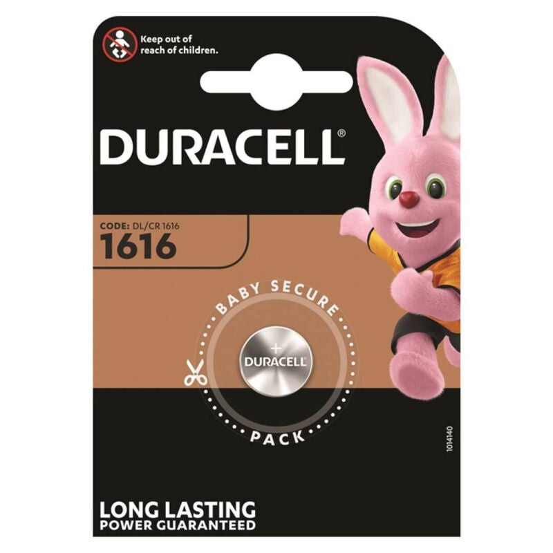 DURACELL - LITHIUM BUTTON BATTERY CR1616 3V BLISTER*1