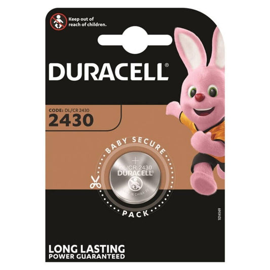 DURACELL - LITHIUM BUTTON BATTERY CR2430 3V BLISTER*1