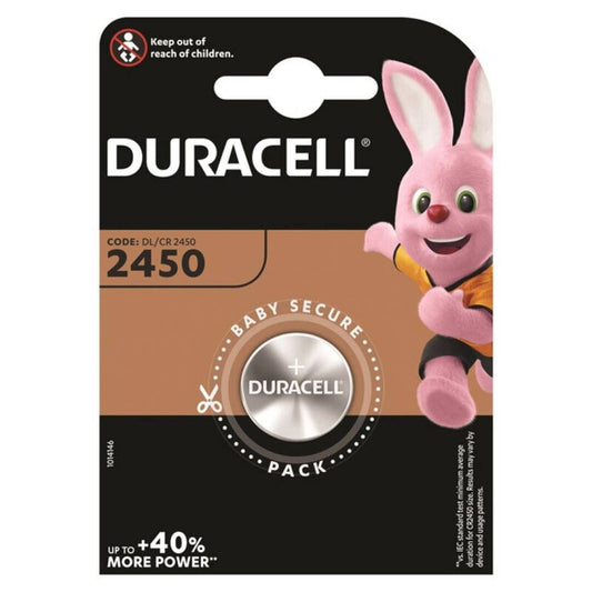 DURACELL - LITHIUM BUTTON BATTERY CR2450 3V BLISTER*1