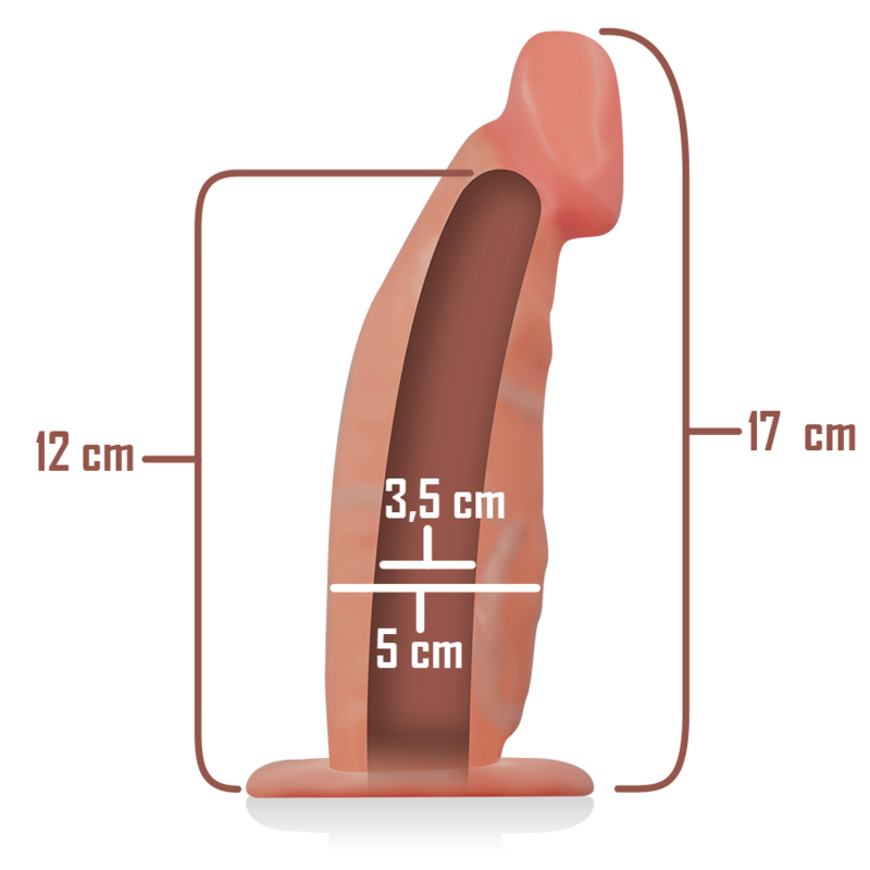 INTENSE - ARREIO OCO COM DILDO 18 X 3,5 CM