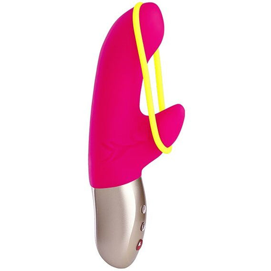 FUN FACTORY - AMORINO MINI VIBRADOR ROSA E AMARELO NEON