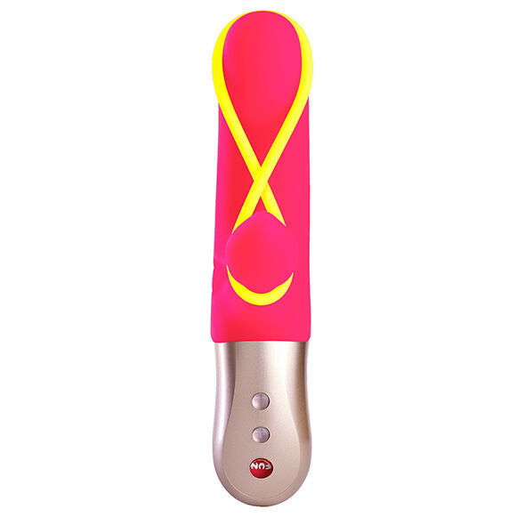 FUN FACTORY - AMORINO MINI VIBRADOR ROSA E AMARELO NEON