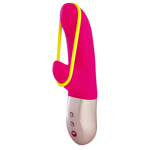 FUN FACTORY - AMORINO MINI VIBRADOR ROSA E AMARELO NEON